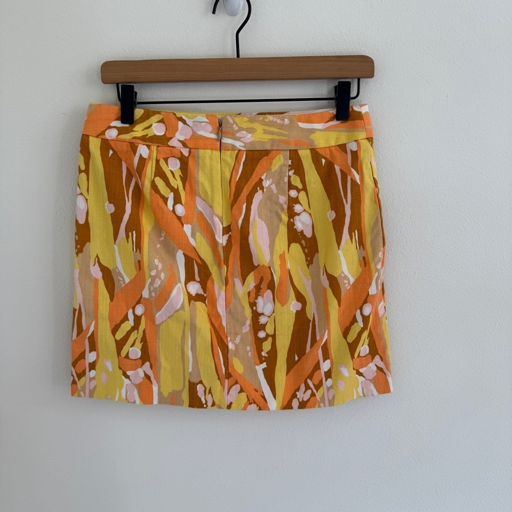 Vintage J. Crew Cotton Limoncello Print Mini Skirt Sz XS Y2K - Picture 3 of 8